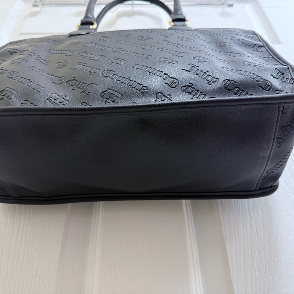 NWT Juicy Couture “No Rules” Black Quilted Tote with Gold Accents - Picture 5 of 6